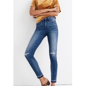 Madewell 9" High Rise Skinny jeans